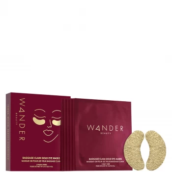 Wander Beauty Baggage Claim Gold Eye Masks - Set of 6 0.84 oz