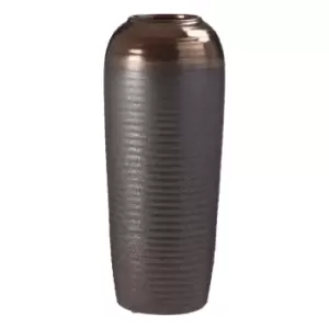 Premier Housewares Zamak Vase Metallic Ceramic - Small