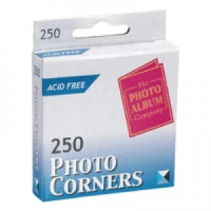Photo Album Company Photo Corners White Pack of 250 PC250