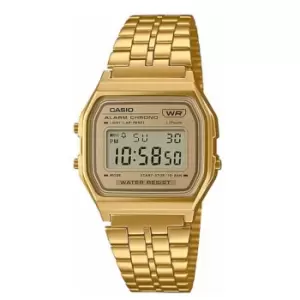 Casio Quartz Gold Dial Gold PVD Stainless Steel Bracelet Unisex Watch A158WETG-9AEF