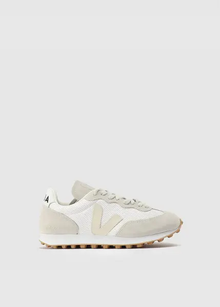 Veja Womens Rio Branco Suede Trainers In White Pierre Natural