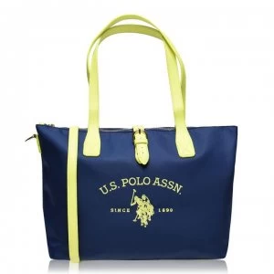 US Polo Assn Partisan Medium Tote Bag - NAVY/YELLOW 220