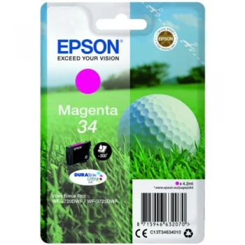 Epson 34 Golfball Magenta Ink Cartridge
