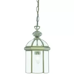 Searchlight Lighting - Searchlight Lanterns - 1 Light Ceiling Lantern Pendant Antique Brass, E27