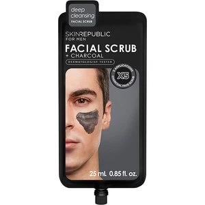 Skin Republic Mens Charcoal Facial Scrub 25ml