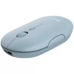 Trust PUCK Wireless mouse Bluetooth , Radio Optical Blue 4 Buttons 1600 dpi