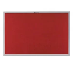Nobo Felt Notice Board Europlus Red 1800 x 1200 mm