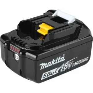 Makita - genuine BL1850B Battery 18 v 5 Ah Li-Ion Charge Level Indicator - Black