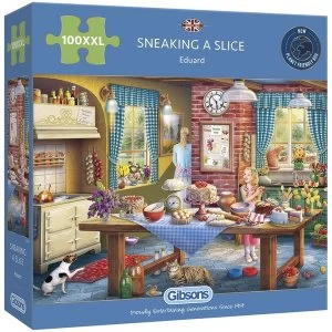 Gibsons Sneaking a Slice Jigsaw Puzzle - 100 XXL Pieces