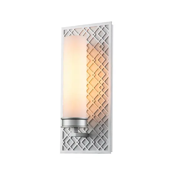 Elstead Ziggy Glass Wall Light - Silver