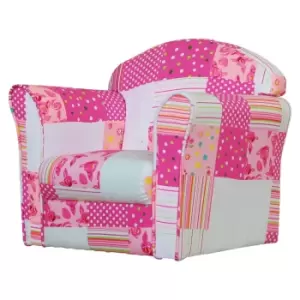 KIDSAW Kids Mini Armchair Pink Patchwork
