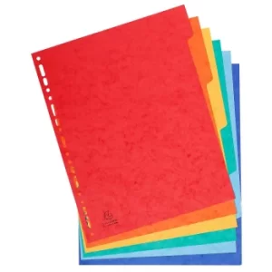 Exacompta Dividers Plain A4 225gsm pack of 50, Multi