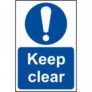 Scan Keep Clear Sign 200mm 300mm Standard