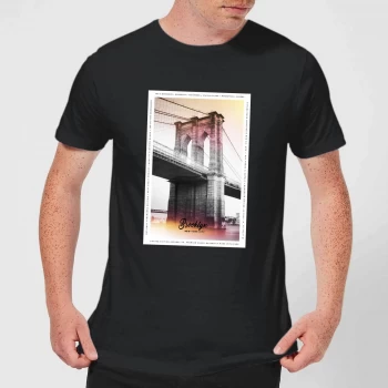 Brooklyn Bridge Mens T-Shirt - Black - 5XL