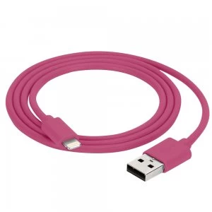Griffin 1m Charge Sync Cable with Lightning connector for iPhone X,8,7,6,5 Plus - Pink