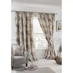 Sundour Woodland Curtains, 168 x 183cm, Blush