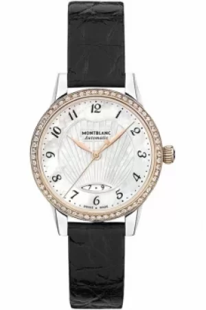 Ladies Mont Blanc Boheme 28mm Date Automatic Diamond Watch 116500