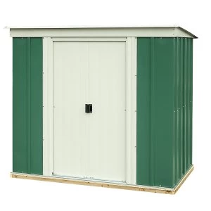 Rowlinson 6 x 4 Greenvale Metal Pent Shed With Floor
