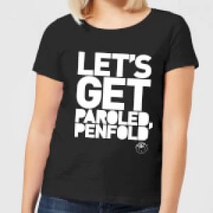 Danger Mouse Let's Get Paroled Penfold Womens T-Shirt - Black - XL