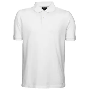 Tee Jays Mens Heavy Pique Short Sleeve Polo Shirt (4XL) (White)