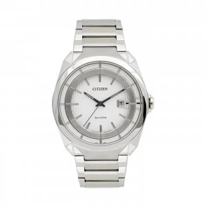 Citizen Eco-Drive Mens Stainless Steel Watch AW1010-57B