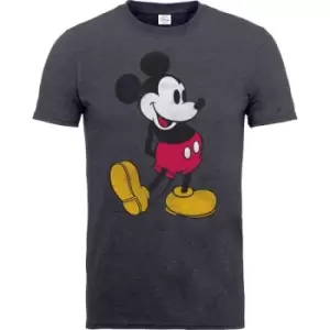 Disney - Mickey Mouse Vintage Unisex XX-Large T-Shirt - Grey
