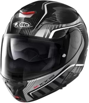 X-Lite X-1005 Ultra Carbon Cheyenne N-Com Helmet, black-white, Size XL, black-white, Size XL