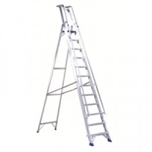 Slingsby Aluminium Step Ladder With Platform 6 Steps 377856