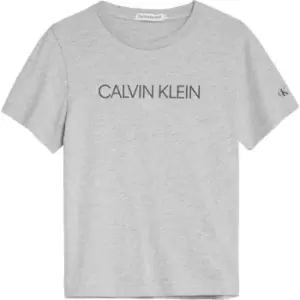Calvin Klein Boys Institution T Shirt - Grey