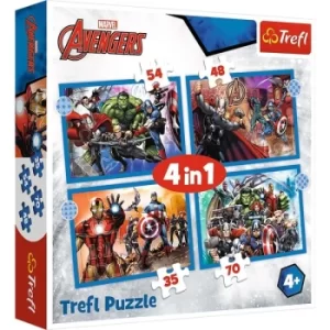 4 In 1 Brave Avengers Jigsaw Puzzle