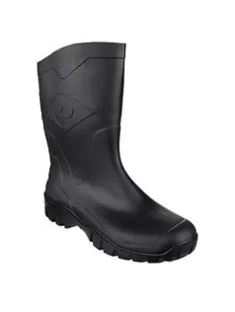 Dunlop Dee Half Wellington Boots - Black, Size 7, Men