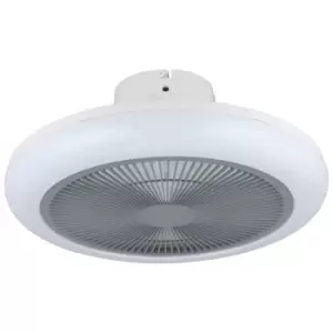 Eglo Kostrena White/Grey Ceiling Fan With Light