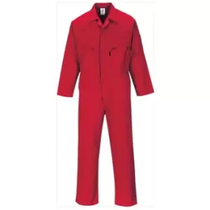 C813RERXXXL - sz 3XL Liverpool Zip Coverall - Red - Red - Portwest