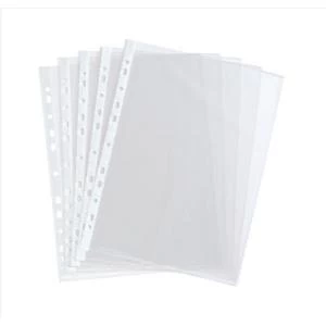 Value Punched Pocket Polypropylene Embossed Top-opening 40 Microns A4