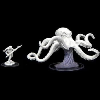 Critical Role Unpainted Miniatures (W2) - Ashari Waverider & Octopus
