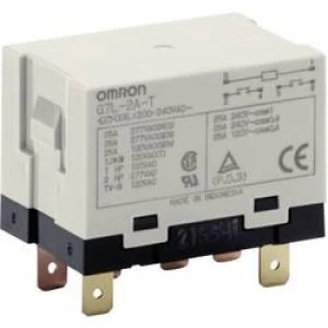 Plug in relay 24 V AC 25 A 2 makers Omron G7L 2A T