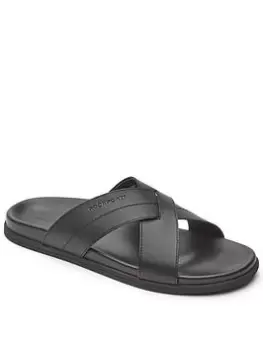 Rockport Darron Slide Sandal - Black, Size 9, Men