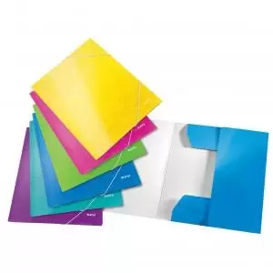 Leitz WOW 3 Flap Folder A4 Assorted Pack 6 39821099