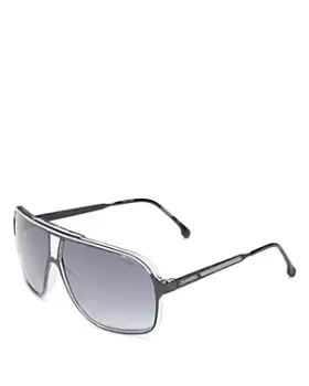 Carrera Grand Prix 3 Rectangle Sunglasses, 64mm