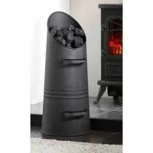 Harewood International Inglenook Black Coal Tapered Skuttle Hod Fireside Bucket Handles