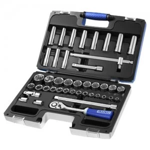 Expert by Facom 42 Piece 1/2" Drive Hex and Deep Hex Socket Set Metric 1/2"