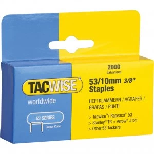 Tacwise 53/12 Staples 10mm Pack of 2000