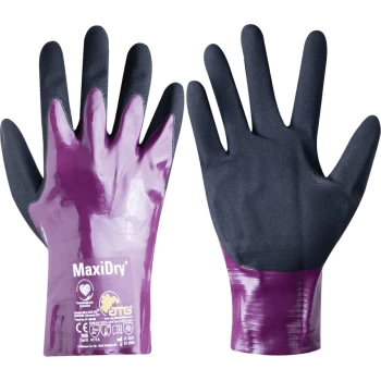 56-426 MaxiDry GP Palm-side Coated Purple/Black Drivers Gloves - Size 9