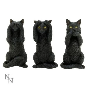 Three Wise Cats Figurines