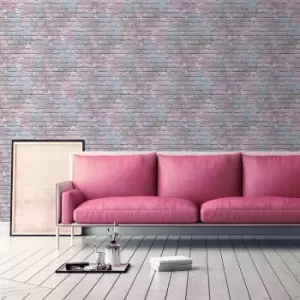 Muriva Freestyle Camouflage Wallpaper, Lilac
