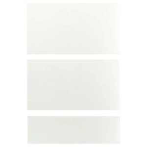IT Kitchens Santini Gloss White Slab Drawer front W500mm Set of 3