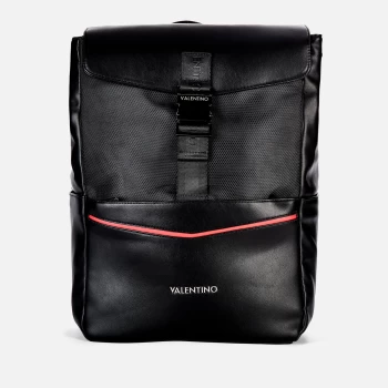 Valentino Bags Mens Fir Buckle Backpack - Black
