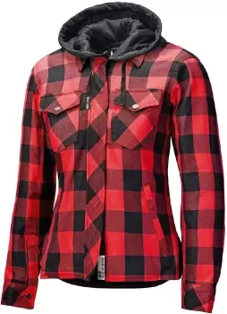 Held Lumberjack II Ladies Motorcycle Textile Jacket, black-red, Size 2XL for Women, black-red, Size 2XL for Women