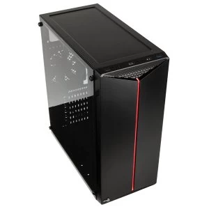 Aerocool Split Midi Tower RGB Gaming Case - Black Window