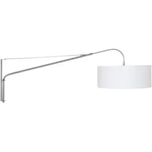 Sienna Elegant Classy Wall Lamp with Shade Steel Brushed